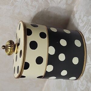 MACKENZIE CHILDS DOT COTTON HOLDER EUC